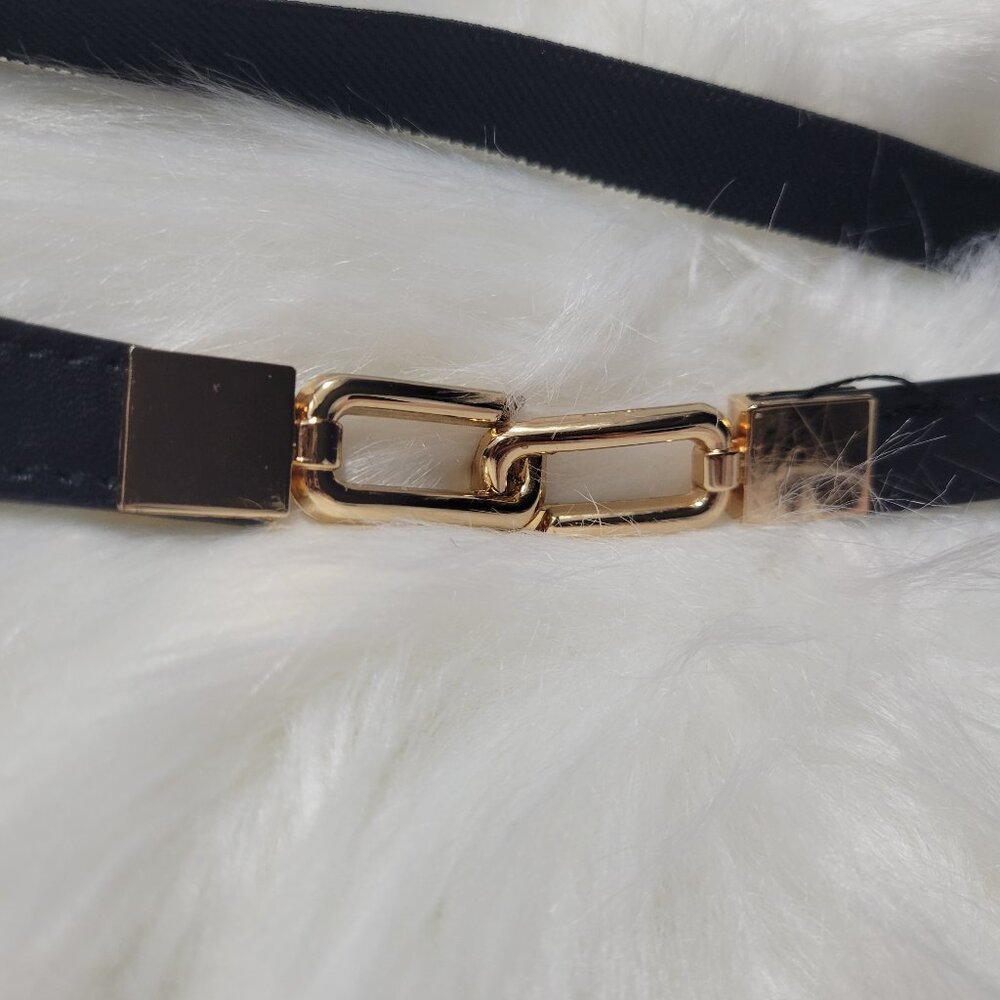 Black Elastic Stretch Belt - Picture 4 of 7